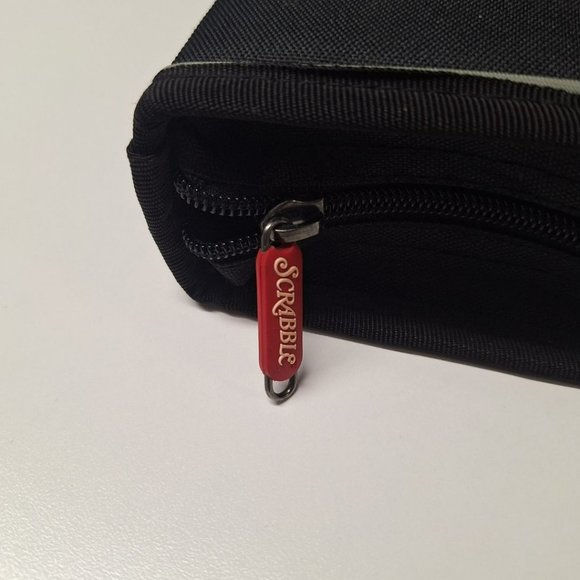 Scrabble Folio Travel Game 2001 Vintage Zipper Car Ride Pencil No Score Sheet - Picture 9 of 13